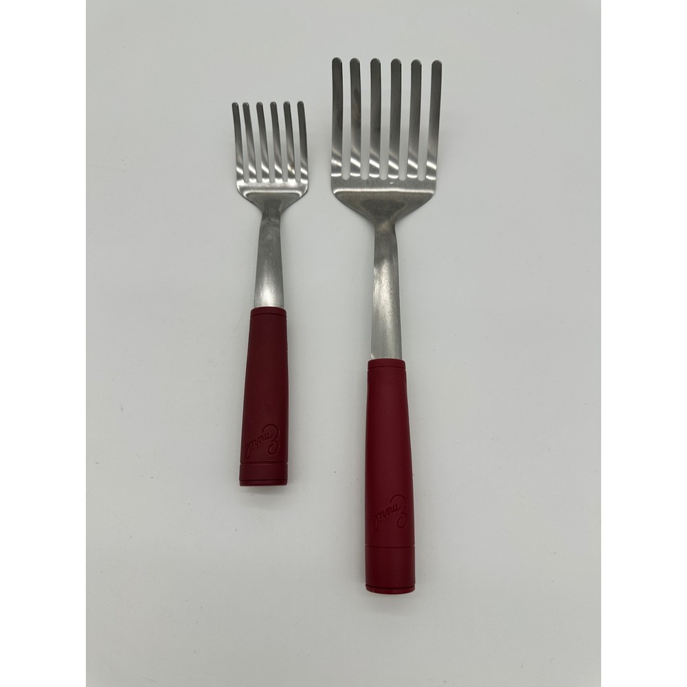 Emeril Meat Shredding Claws Kitchen Tools Stainless Steel Red‎ 2 Piece Set